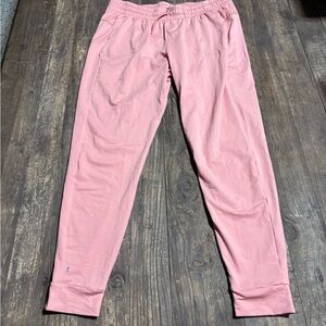 Nobull pink/peach joggers size large EUC!!